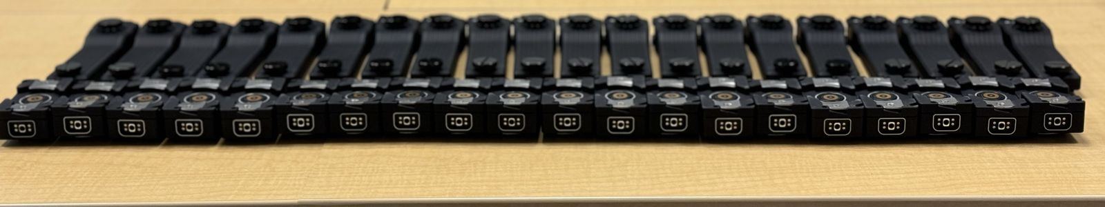 A production lot of Side Connects and Power Blocks